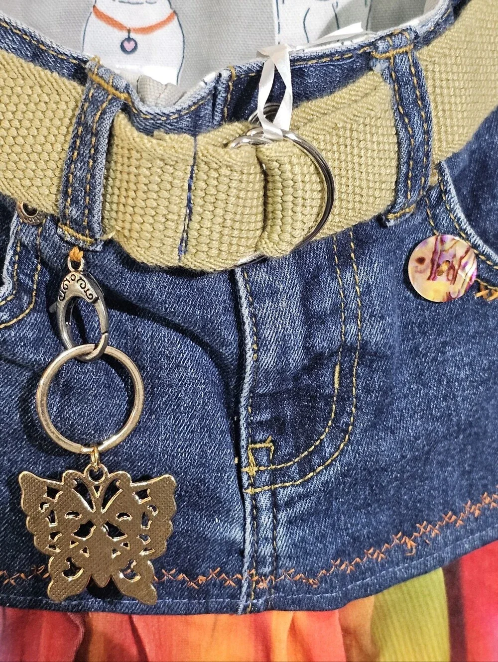 Crossbody Bucket Style Bag. Dog Themed.  Fully Lined.